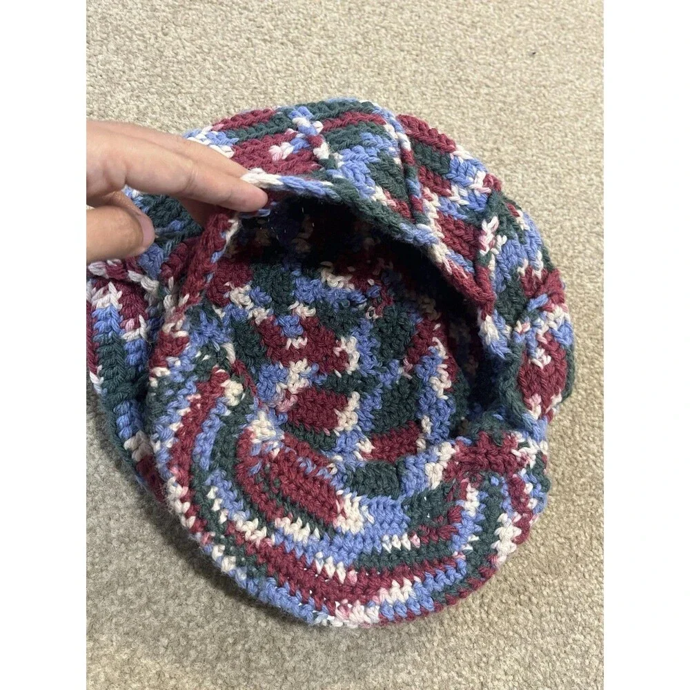 Handmade Women's Crochet Knit Chunky Hat | Multicolor